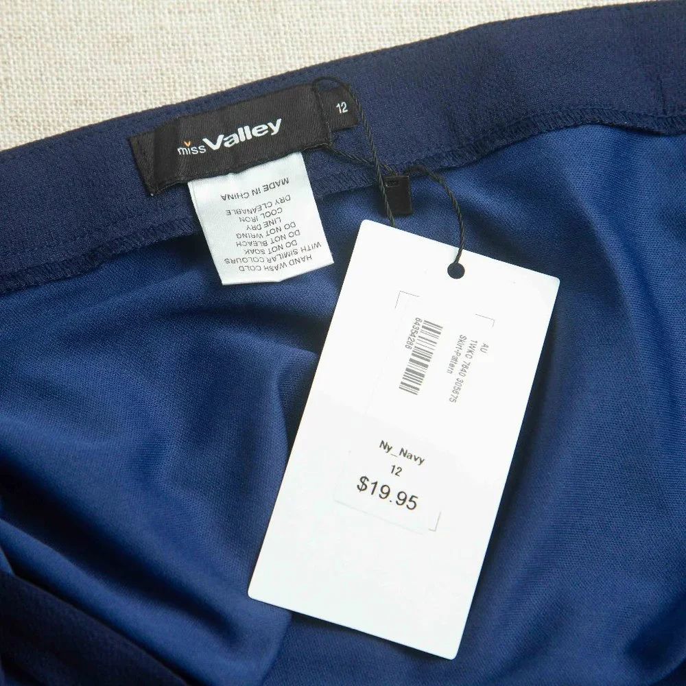 Navy Wrap Skirt NWT - Picture 5 of 5